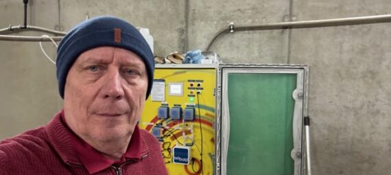 testing the sample, adjusting the measurement.